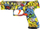 Pistoletë lodër Beretta Shooting me toptha xheli, me boçe shumëngjyrëshe