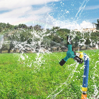 Sprinkler për kopsht për trampolinë, rrotullues, me tub me shkumë