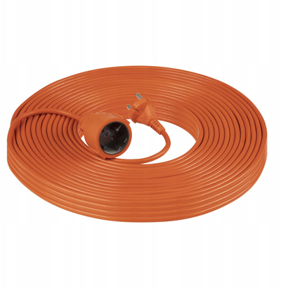 Zgjatëse kopshti Garden 1x2P, 40m, 2x1.5mm², portokalli
