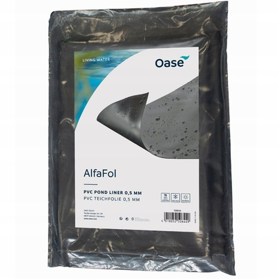 Folie pellgu Oase AlfaFol 50647, PVC 0.5 mm, 4 x 3 m, e zezë