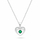 Set Varëse dhe vathë për femra Brilio Silver Hearts with Green Zircons SET295WG