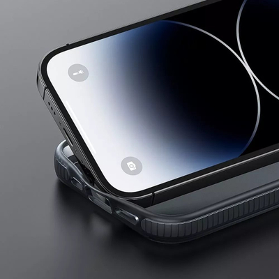 Mbrojtëse telefoni Hoco AS2 për iPhone 15 Plus, me MagSafe, plastike matte, e zezë