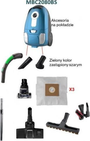 Fshesë me korent Midea B8 MBC2080BS, 700W, qese 3L, HEPA 13