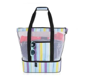 Çantë plazhi termike Heinner Thermal Insulated Beach Bag Mix, 39L, PVC dhe rrjetë, shumëngjyrëshe