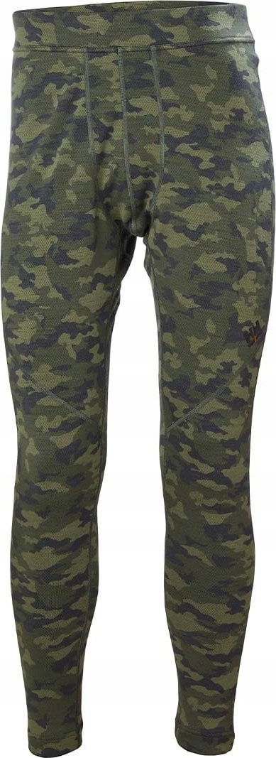 Pantallona termike Helly Hansen Lifa Merino Camo, lesh merino, dizajn camo, të zeza