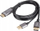 Kabllo HDMI në DisplayPort Lanberg, 1m, 4K 60Hz, me USB
