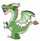 Loja magnetike Janod Magnéti'Book Dragons, 53 magnetë, 10 modele, shumëngjyrëshe