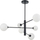 Llustra tavani Dorado 6 Hanging, 6 llamba, 79cm, e zezë