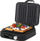 Aparat për waffle, 2200W, 2 waffle të mëdhaja, 6 shkallë pjekjeje, i zi