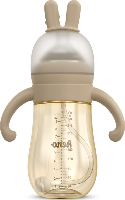 Biberon Neno Mio, 300ml, 6m+, bezhë