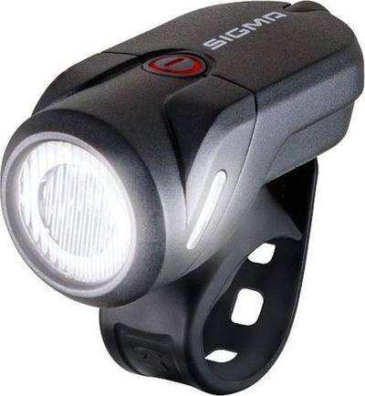 Dritë biçiklete Sigma AURA 35 USB, deri 45m, me USB për karikim, e zezë