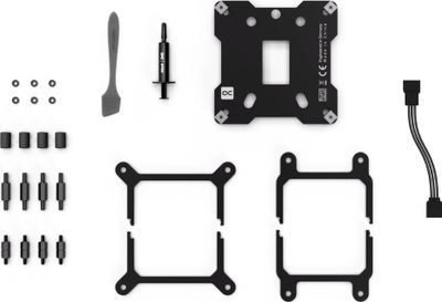 Ftohës uji për CPU Alphacool Core 1 Aurora, ARGB, argjendtë