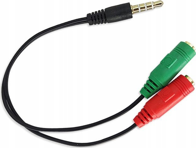 Adapter audio për kufje edhe mikrofon, Jack 3.5mm