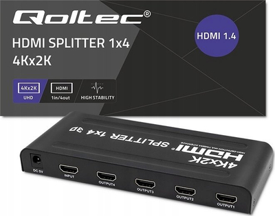 Kabllo QOLTEC 51798, kabllo lidhëse, e zezë