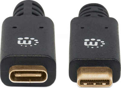 Кабел Manhattan УСБ Тип Ц 3.2, 1 m, 5 Gb/s, црн