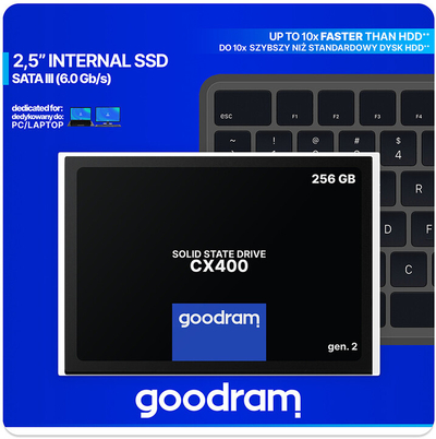 Hard disk GOODRAM CX400 Gen.2, 2,5'' - 256GB