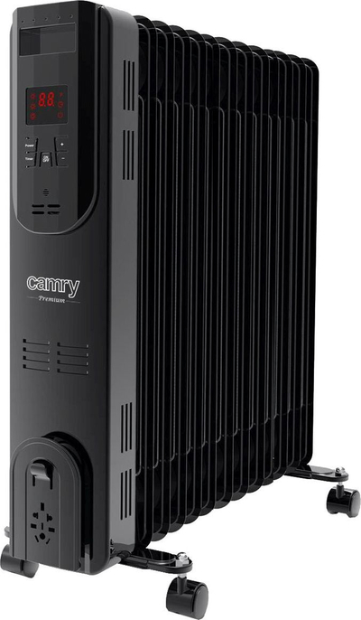 Radjator me vaj Camry CR 7810, 2500W, 13 elementë, me telekomandë, i zi