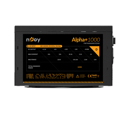 Furnizues I rrymës nJoy Alpha+ 1000 - 1000W - 80 PLUS Gold