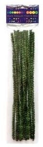Tela për punime dore në formë bredhi Pine, 30 cm, set me 12 copë, jeshile