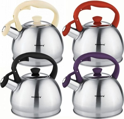 Çajnik Klausberg KB-7043, 1.8L, çelik inox, argjendtë
