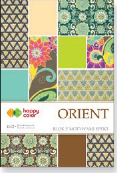 Bllok letrash dekorative Happy Color Orient, 20x29cm, 170-220g, shumëngjyrësh