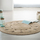 Tapet rrumbullak Atmosphera Round Lace, jute, 120 cm, bezhë