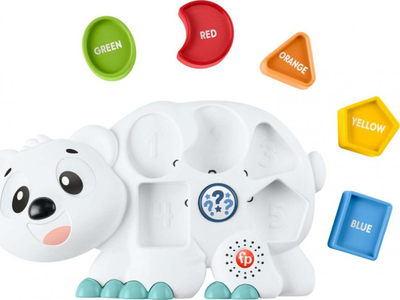 Lodër edukative Fisher-Price Linkimals Polar Bear HJR76, me drita dhe tinguj, arush i bardhë