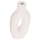 Vazo dekorative HomeMarkt Clayvon HM4409, terrakotë, 21cm, e bardhë