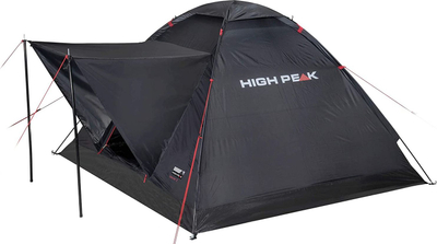 Tendë High Peak Beaver 3, 200x180x120 cm, e zezë