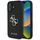 Kapak telefoni Guess Grained Big 4G Logo për iPhone 16 6.1", eko lëkurë, i zi