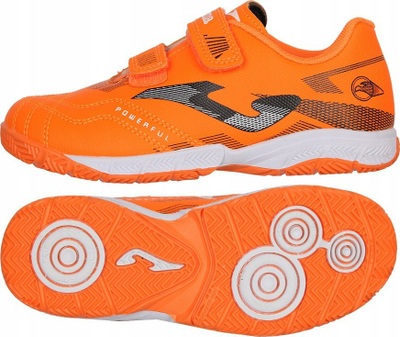 Këpucë futbolli Joma Powerful 2508 IN Jr, për sallë, për kalamaj, portokalli