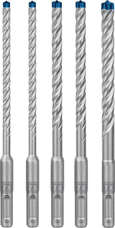 Set spiralash betoni Bosch EXPERT SDS plus-7X 2608900198, 5 copë, 6-10mm