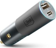 Ngarkues makine 3MK HyperCar, 100W, 1x USB A 1x USB C, i zi
