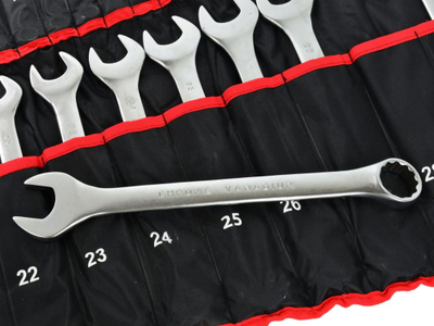 Set çelësa unazor GEKO G11241, 25 copë, 6-32mm, ngjyrë argjendt