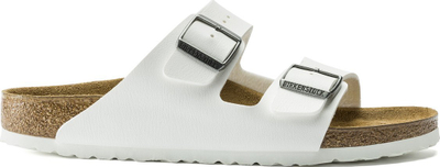 Sandale Birkenstock Arizona BS W 0552683, Birko Flor, shollë anatomike, të bardha
