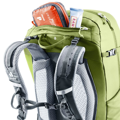 Çantë shpine Deuter Trail Pro 33, 33L, sistem Aircontact, jeshile grafit