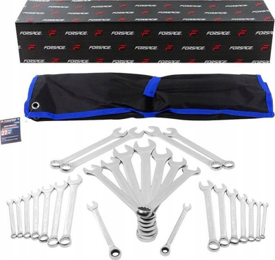 Set çelësash të kombinuar KraftRoyal, 27 copë, 6-32mm Cr-V, në çantë