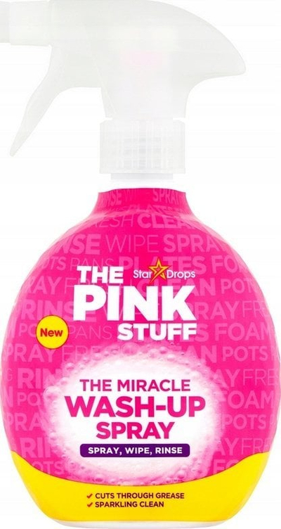 Спреј за чистење садови Stardrops The Pink Stuff Wash Up, 500ml