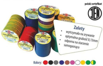 Shirit elektrik PVC Repero 711E, 19mm x 20m, vjollcë
