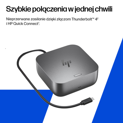 Dok stacion HP Thunderbolt 4 Dock Ultra G6, 180W, shumë porta USB dhe video, i zi
