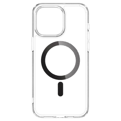 Kapak telefoni Spigen Ultra Hybrid MAG, iPhone 15 Pro Max 6.7", MagSafe, karbon fiber, i zi