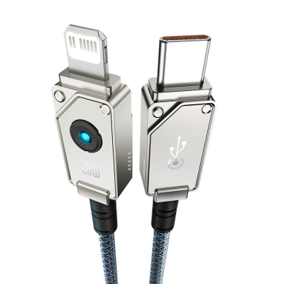Kabllo karikimi Baseus Unbreakable USB C në Lightning, 20W, 2m, e bardhë