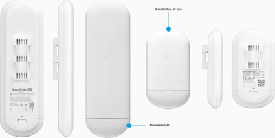 Pajisje CPE Ubiquiti NanoStation 5AC Loco, 450 Mbit/s, PoE, e bardhë