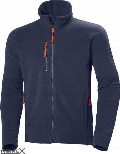 Xhaketë fleece Helly Hansen Kensington, Polartec Wind Pro, L, blu navy
