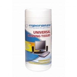 Shfletë pastruese universale Esperanza ES105, për ekrane dhe plastikë, 100 copë