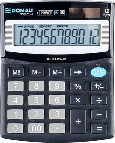 Kalkulator Donau Tech K-DT4124-01, i zi