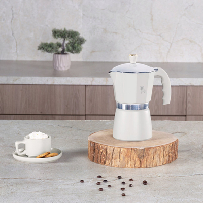 Xhezve espresso Berlinger Haus BH-8573, 9 filxhan 450ml, Sahara Collection, krem mat