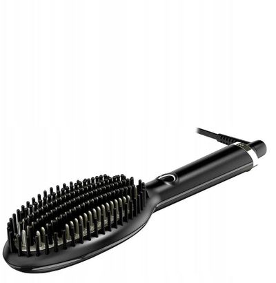 Топла четка за коса GHD Glide, керамичка технологија, јонизатор, црна