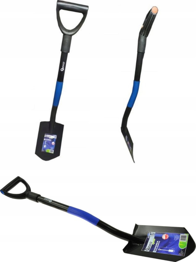 Lopatë bore Geko, bisht metalik 84cm, dorezë ergonomike, e zezë
