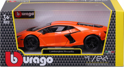 Maket makine Bburago Lamborghini Revuelto, shkallë 1:24, portokalli